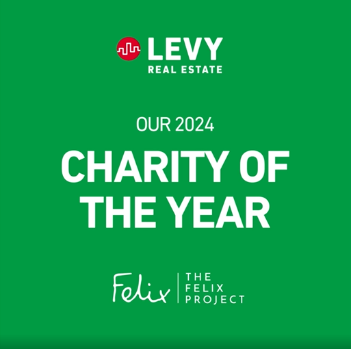 Levy Real Estate Charity of The Year 2024 The Felix Project Levy